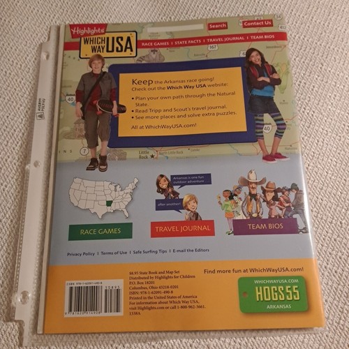 Highlights Which Way USA Colorado Homeschool Magazine W/Map Unused Sleeved - Picture 6 of 6
