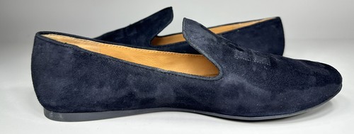 Tory Burch Womens Ruby Smoking Slippers Black Suede Womens Size 8M - Picture 7 of 11