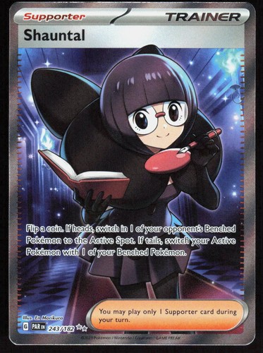 Shauntal 243/182 Paradox Rift Pokemon - Ultra Rare Holo NM