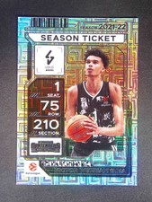 2025-26 Panini Contenders Euroleague Victor Wembanyama #93 Season Ticket