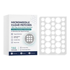Microneedle Patches 144pcs, Skin Tag Wart Acne Remover Patches