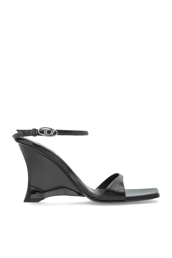 DIESEL D-Amber Wedge Sandals New & Authentic