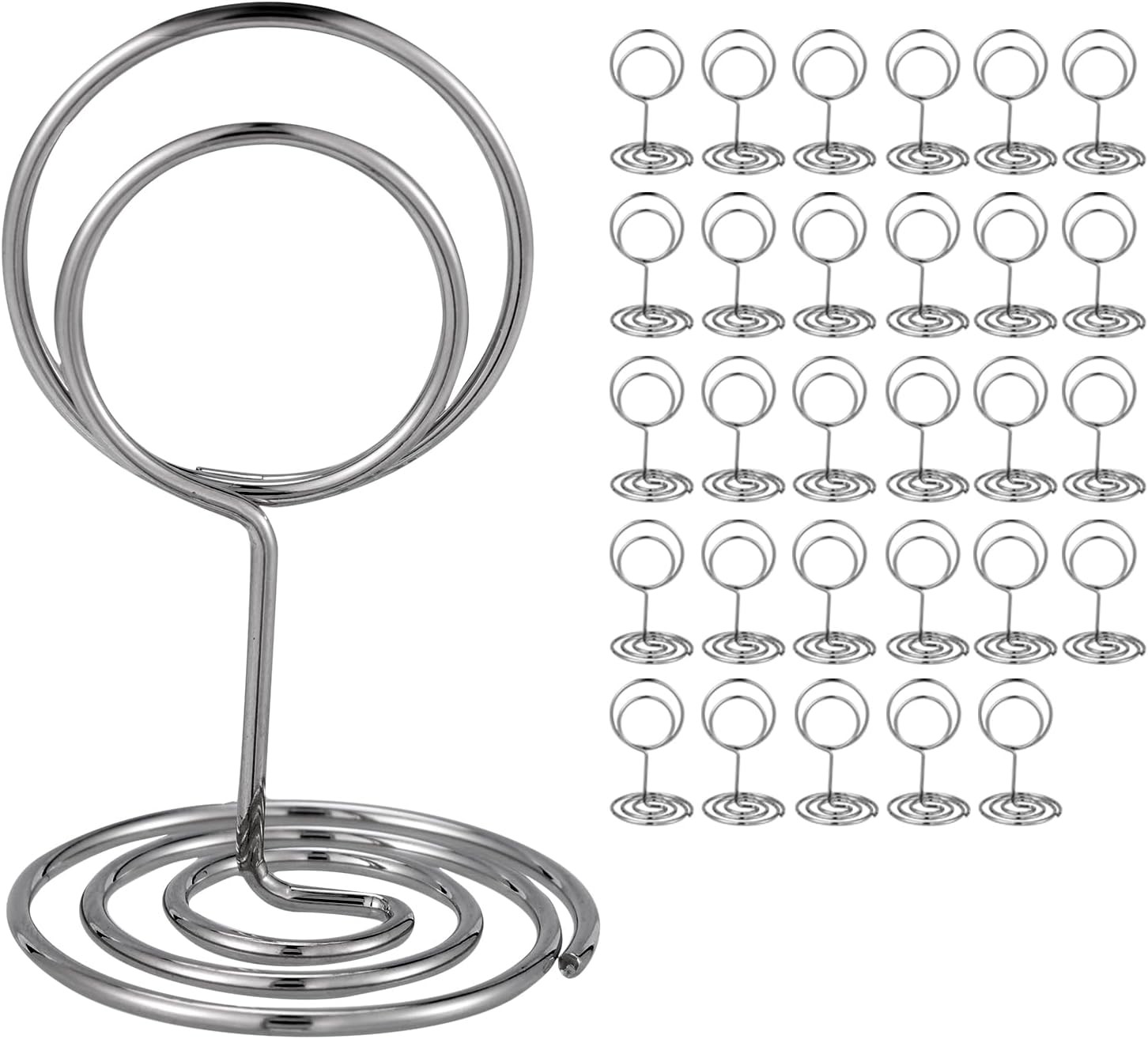 30PCS Table Number Holders Place Card Holder Photo Holders Tables Cards Stand