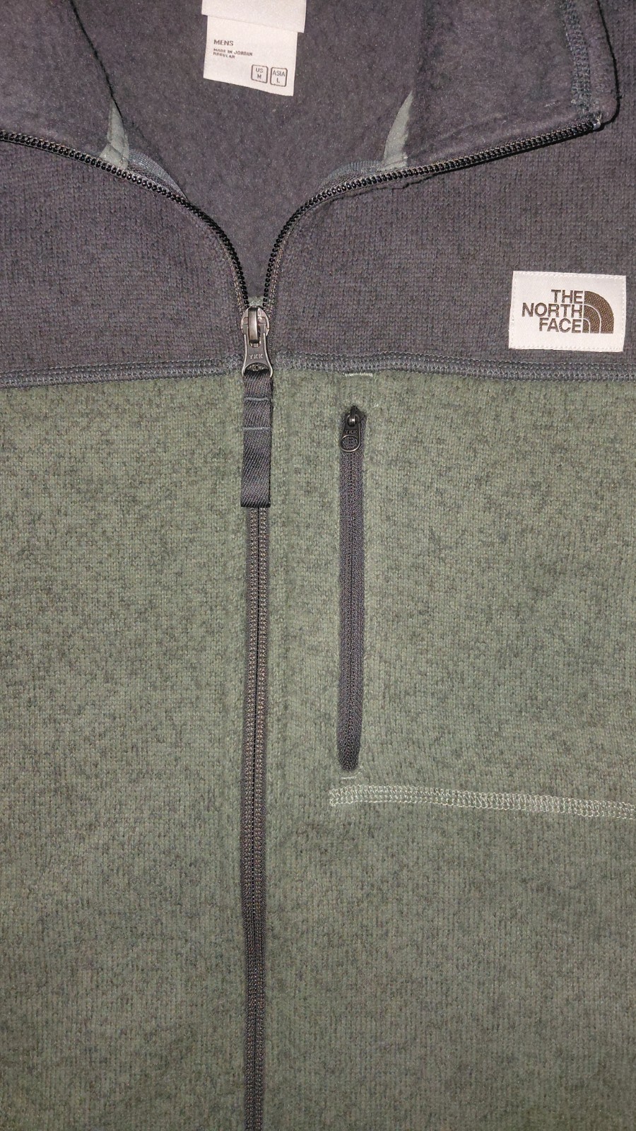 The North Face Leo Gordon Lyon Full Zip Fleece Jacket Size M.  Agave green/Aspha image 4