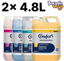 2x Comfort Professional Fabric Softener 4.8L (154 Washes) Long-Lasting Freshness