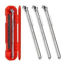 3-Piece Pencil Tire Pressure Gauge Set 10-50PSI, 10-85PSI, 20-120PSI with 24 V