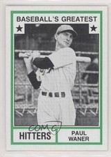 1982 TCMA Baseball's Greatest Hitters Tan Back Paul Waner #1982-28 HOF te2