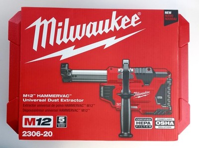 Milwaukee M12 HAMMERVAC Universal Dust Extractor (tool & case only