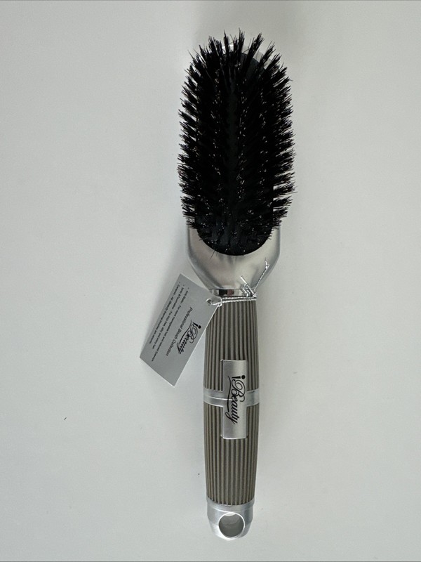 Ibeauty Anti-Static Ionic Tourmaline Ceramic Boar Cushion Paddle Brush