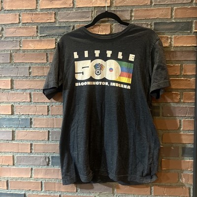 Little 500 Bicycle Bloomington Indiana T-Shirt Size L Gray