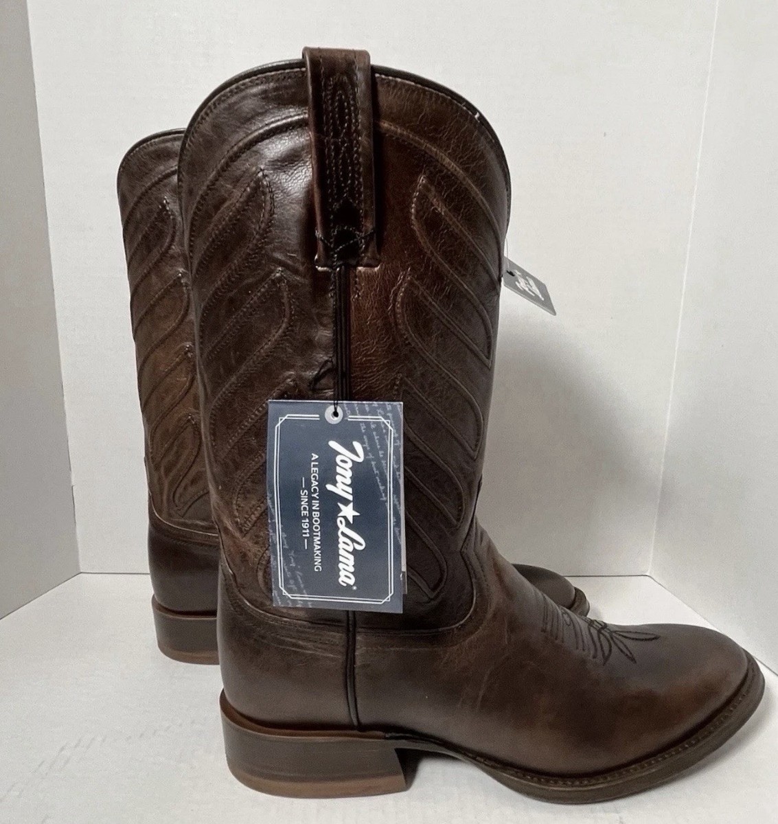 90s ロドマンロンt Tony Lama Lenado Brown Goat Men's Boots Size 10D | eBay