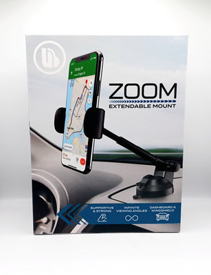 Merkury Innovations Zoom Extendable Mount Dashboard & Windshield Up To 3.5'' Wide