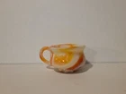 Vintage MCM Retro Multicolored Psychedelic Milk Glass Small Cup By BOYD 3"x2"