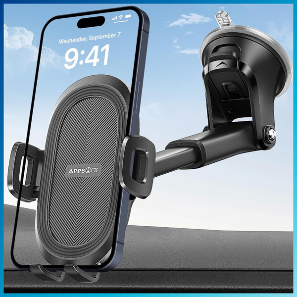 Handyhalterung Auto 360° Saugnapf FüR Windschutzscheibe & Armaturenbrett,-image