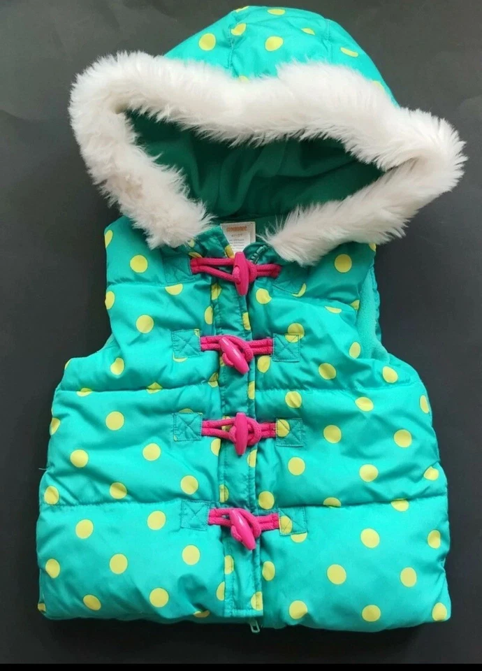 Chaleco a lunares para niñas Gymboree, talla 4-5T Foto 2 de 4