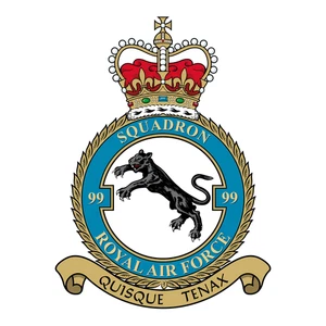 No. 99 Squadron RAF badge patch Self Adhesive Vinyl Sticker
