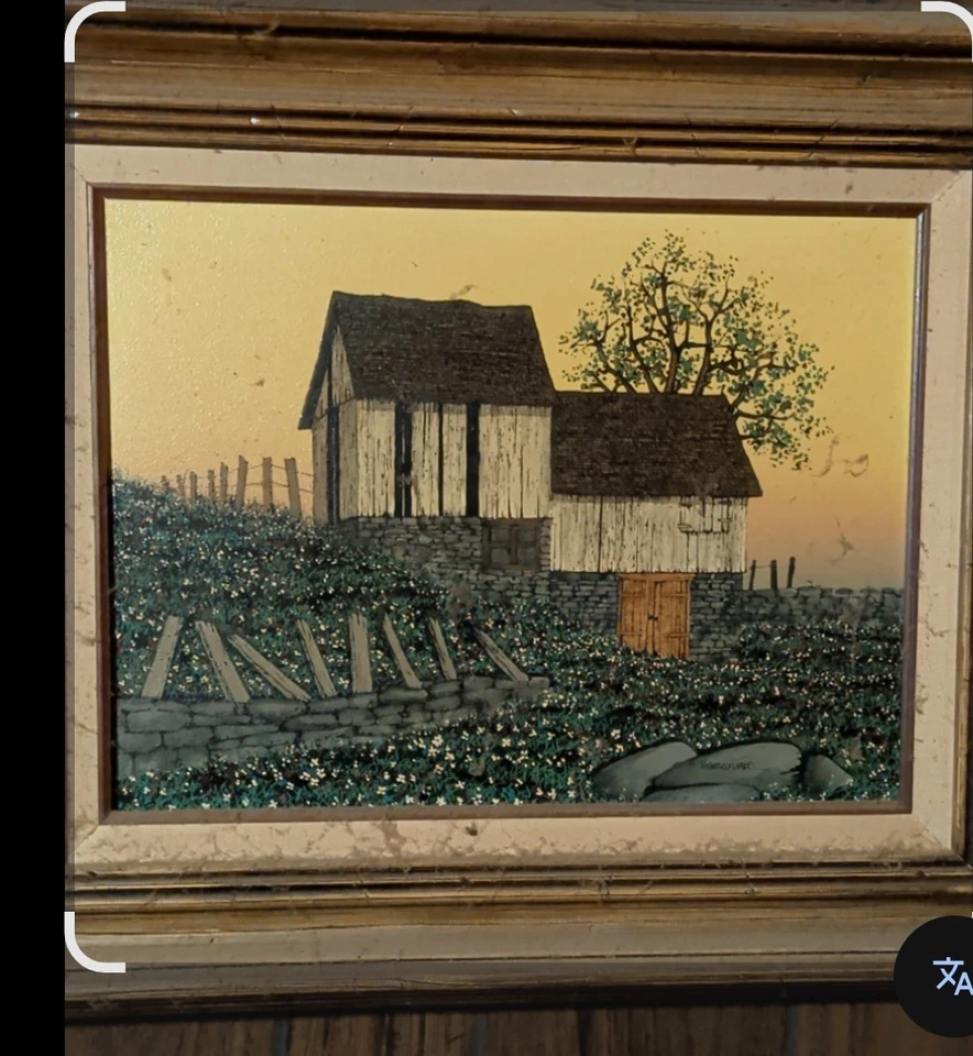 H Hargrove Serigraph Oil Painting Framed On Canvas - Image 2 of 2