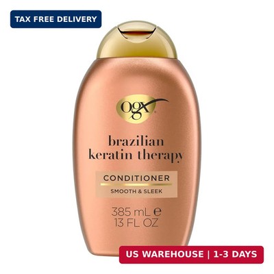 OGX Ever Straightening + Brazilian Keratin Therapy Hair-Smoothing Conditioner wi