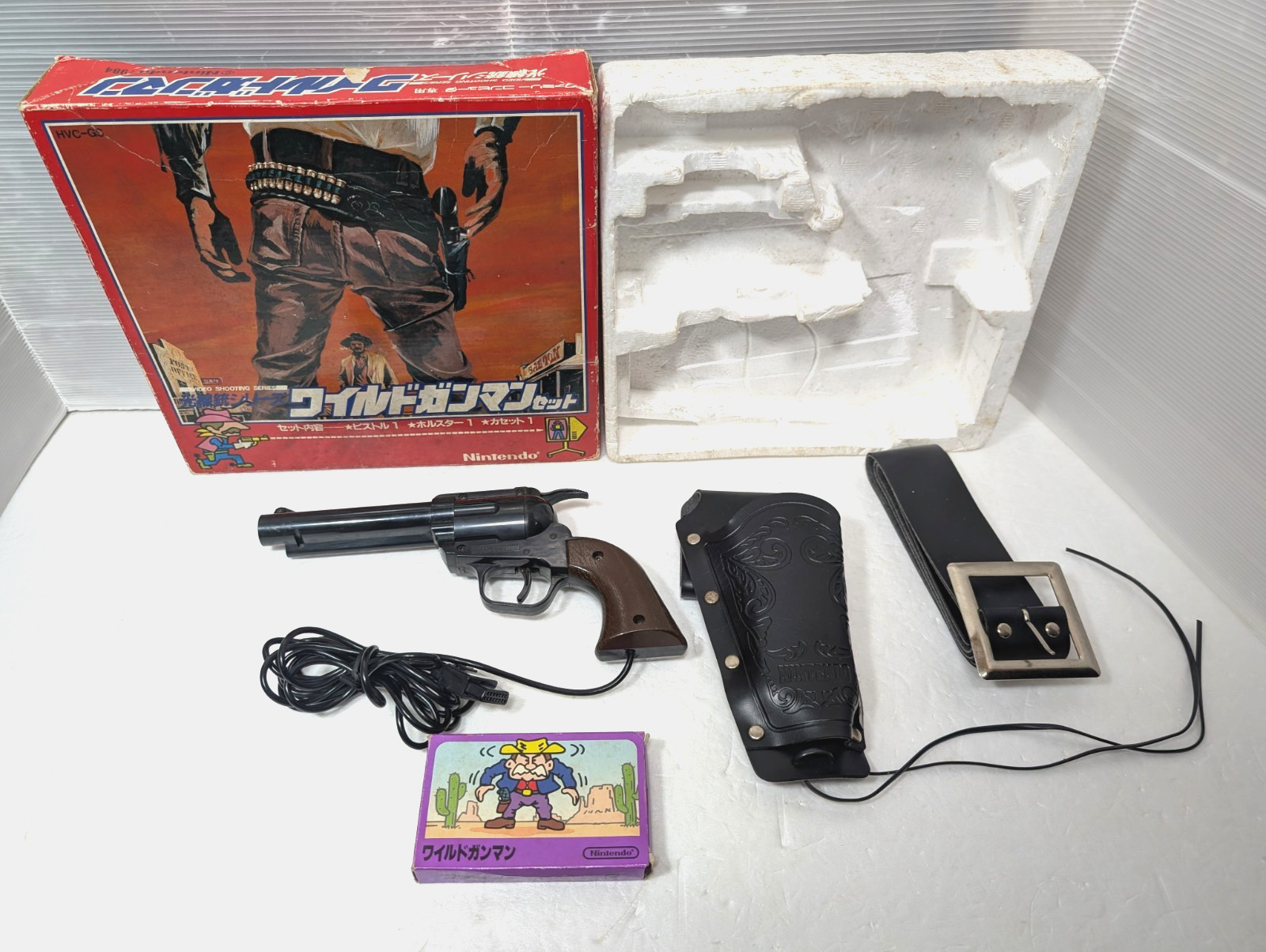 WILD GUN MAN Gun Controller Set NINTENDO Famicom FC HVC-005   JAPAN