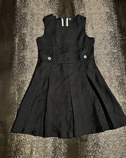 Girls sz8 NWT school uniform jumper sleeveless navy blue pleated dress