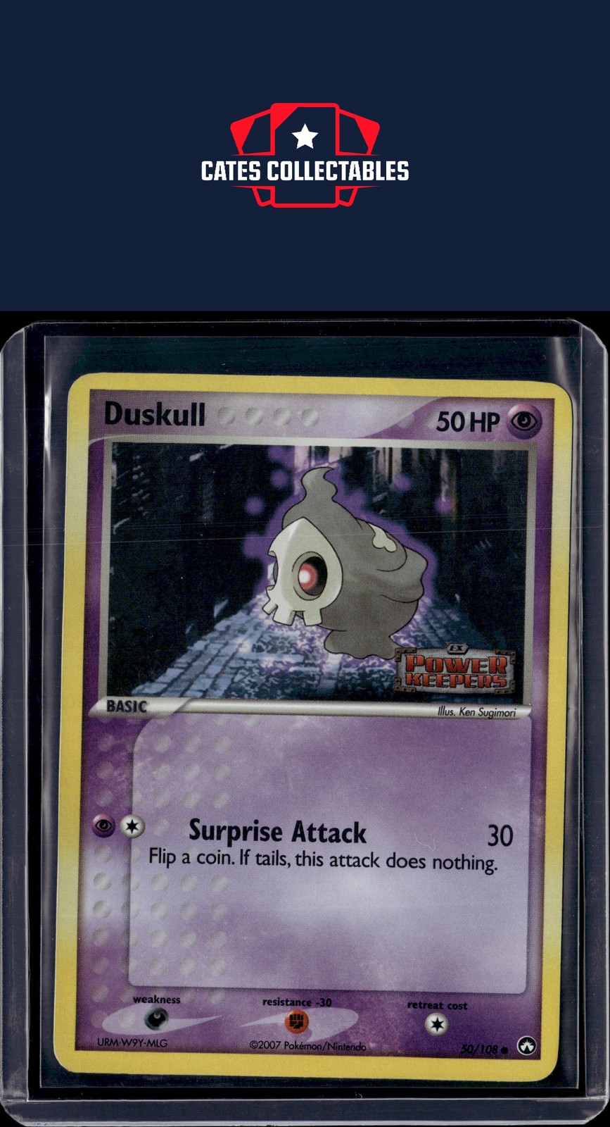 Duskull - 50/108 - Pokemon Power Keepers Reverse Holo Rare LP