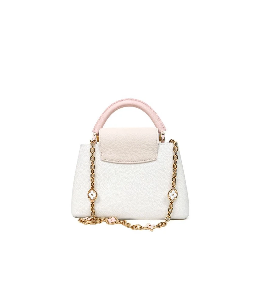 Louis Vuitton Capucine BB en cuir blanc 40437 148646903 - Photo 3/4
