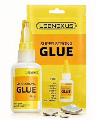 【Quick Dry & High Strength】 Super Glue for Ceramic Repair, Clear Thin Liquid ...