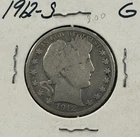 1912 S  US Barber SILVER Half Dollar Old US Coin! G
