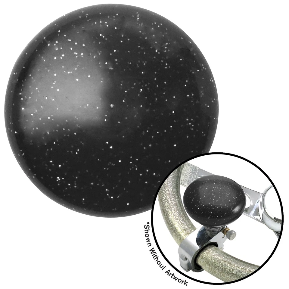 Black Retro Series Adjustable Suicide Brody Knob Translucent w/ Metal Flake - Image 4 of 4