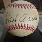 Hank Aaron Autographed Baseball PSA Authentic Atlanta Braves