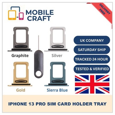 Für iPhone 13 Pro / 13 Pro Max Sim Tray Sim Karten Halter Tray Slot Ersatz UK