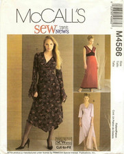 McCall's M4586 Dresses Misses Sew News Sewing Pattern Uncut
