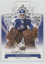 2017 Upper Deck Toronto Maple Leafs Centennial Blue Die-Cut Allan Bester #30 d9r