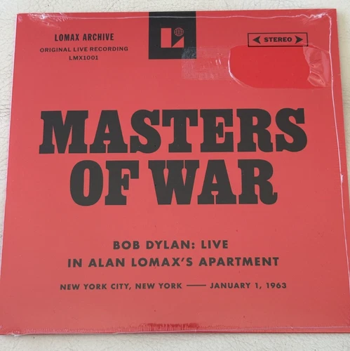 Bob Dylan Masters Of War Live In Alan Lomax's Apartment BF RSD 2025 7” Vinyl New