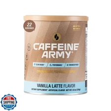 CAFFEINE ARMY Vanilla Latte | Comprehensive Functional Coffee with MCTs, CoQ1