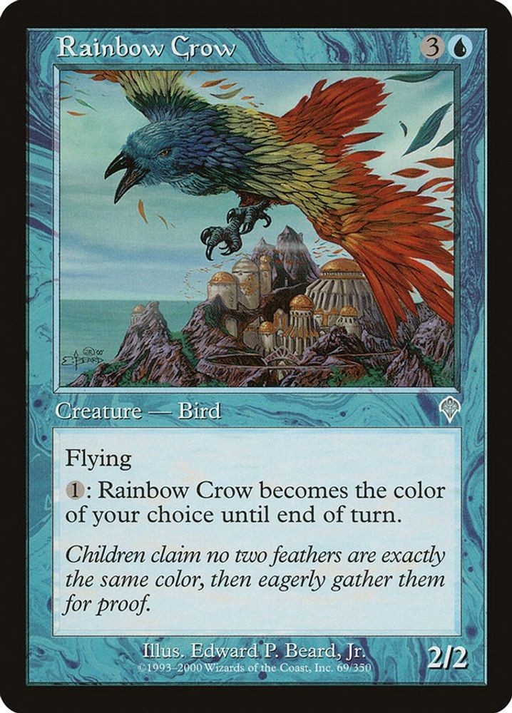 2000 Magic: The Gathering: Invasion - Rainbow Crow (#69, U, Near Mint)