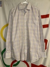 Peter Millar Button Up Shirt Mens Large Long Sleeve Multicolor Cotton Spread