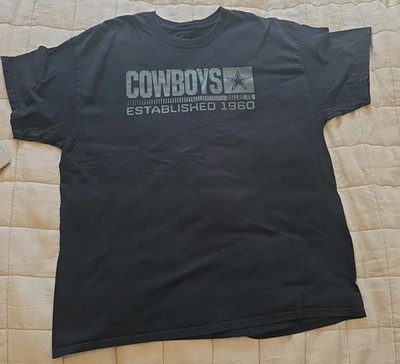 Dallas Cowboys NFL Team Apparel Established 1960 T-Shirt Shirt Men's XL Black