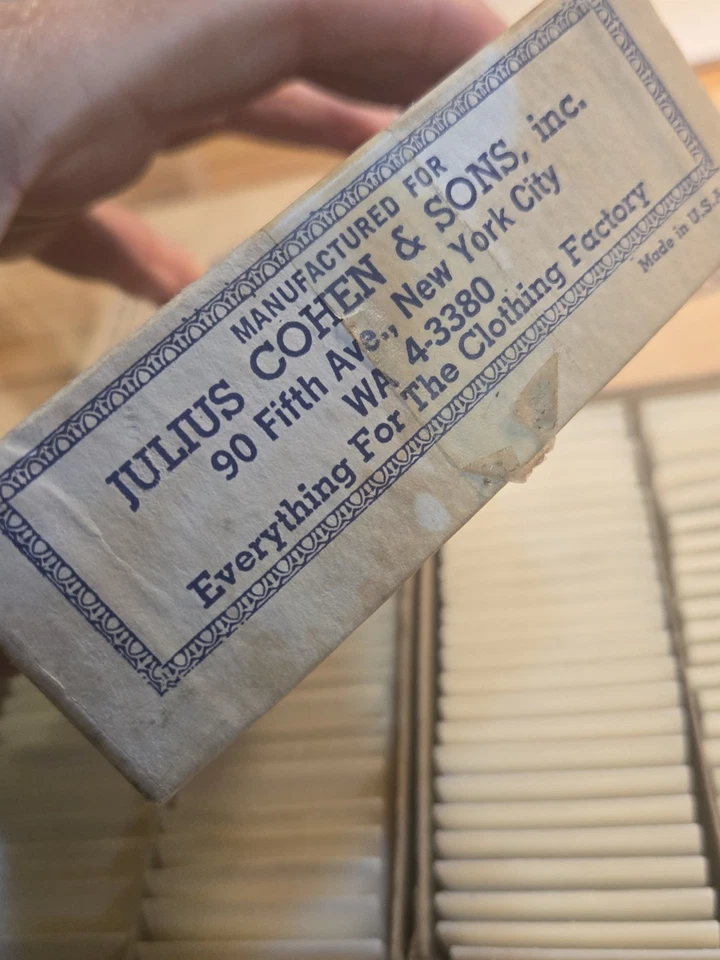 Crayones de costurera de sastre stock antiguo blanco 132 piezas marca de corte de línea francesa Foto 4 de 4