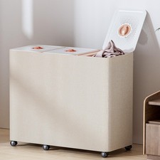 Hamper With Lid, Clothes Hamper, Laundry Basket with Lid with Removable Liner...