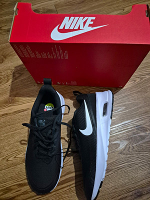 Nike Men Air Max Nuaxis Sneakers Lace Up Black/White US 7.5 FD4329-001