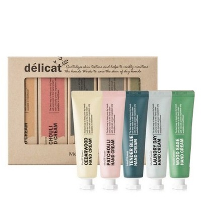 MEDI FLOWER Delicat Hand Cream Set 30g x 5pcs Ceramide Moisture Hand Cream NEW