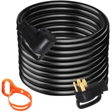 RV Extension Cord 15-50ft 50A Power Cable Rai...