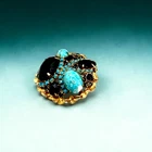 Mid Century Juliana Vintage Costume Jewelry Brooch Brilliant Statement Piece
