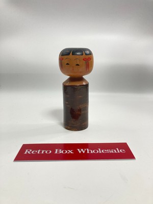 5,5 Zoll Vintage Kokeshi japanische Holzhandwerkspuppe 0703-3 22776