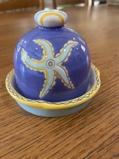 Boston Trading Corp. Ocean Inspired "Butter" or "Cheese" Dish with lid