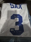 Steve Sax autographed signed WHITE JErsey MLB Los Angeles Dodgers 82 NL  Roy