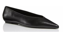 Stuart Weitzman Women's Black 50 Pointed Toe Kitten Heel Pumps 6 RTL: 395.00