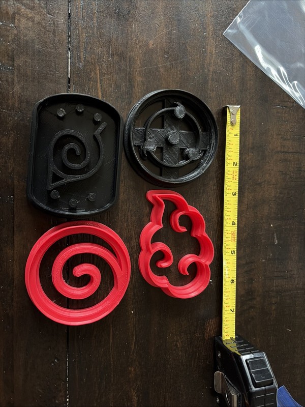 Anime Ninja Cookie Cutter Set Of 4 - )3D Printed Cookie Molds – Naruto