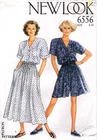 Culotte-Dress & Dress Misses' Sizes 8-20 NEW LOOK 6556 Sewing Pattern UNCUT